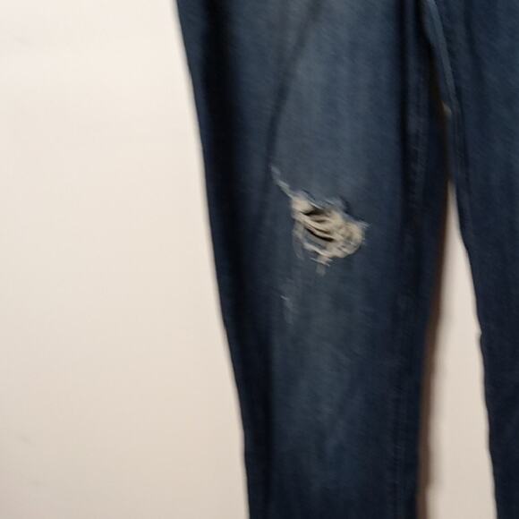 NYDI Curves 360 Women's Size 4 SHAPE Distressed Straight Dark Blue Jeans. - Picture 4 of 10